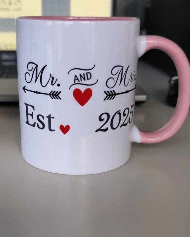 Mr. & Mrs. Est. 2025 - Personalised Mug